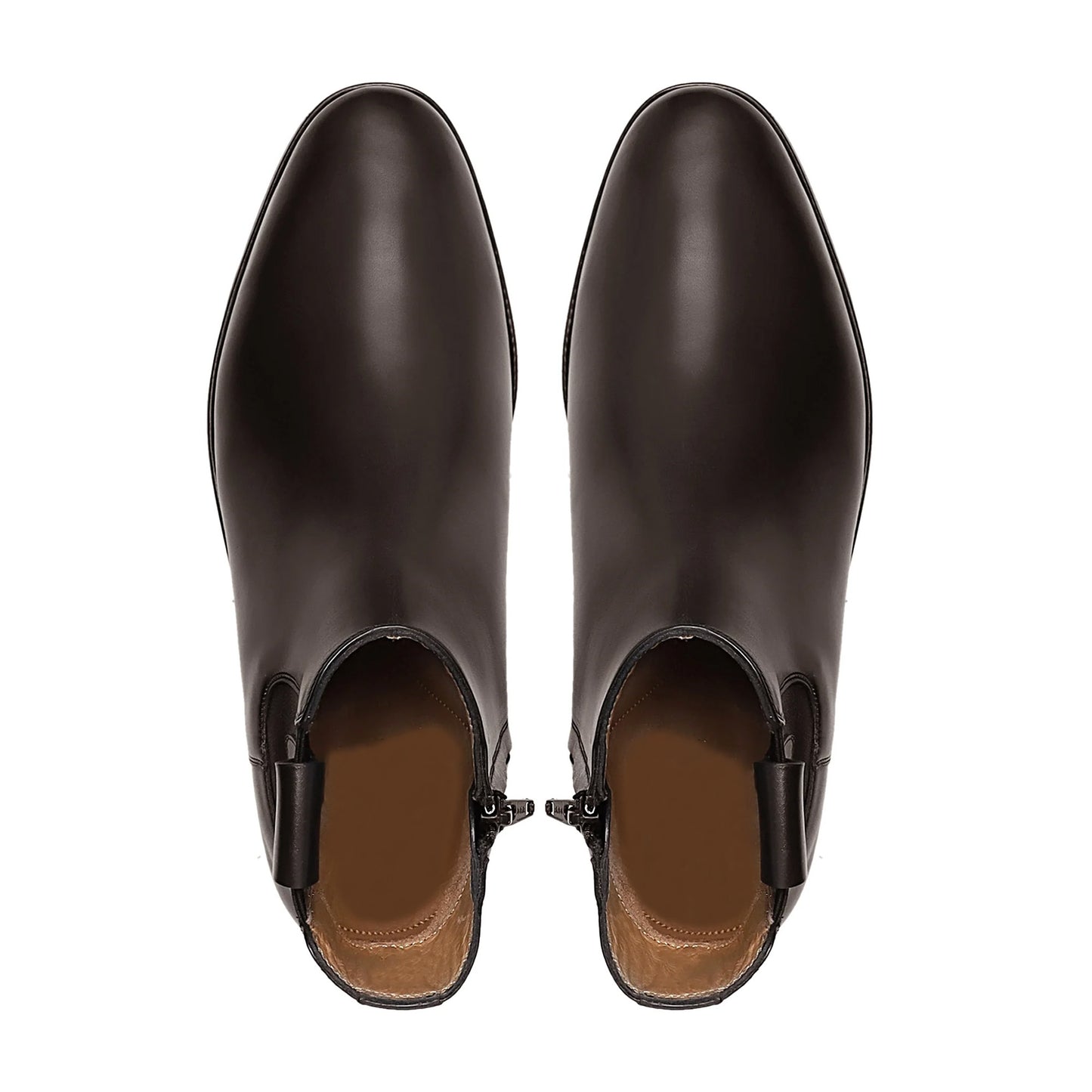 Handmade Custom Men's Dark Brown Calf Leather Chelsea Boot