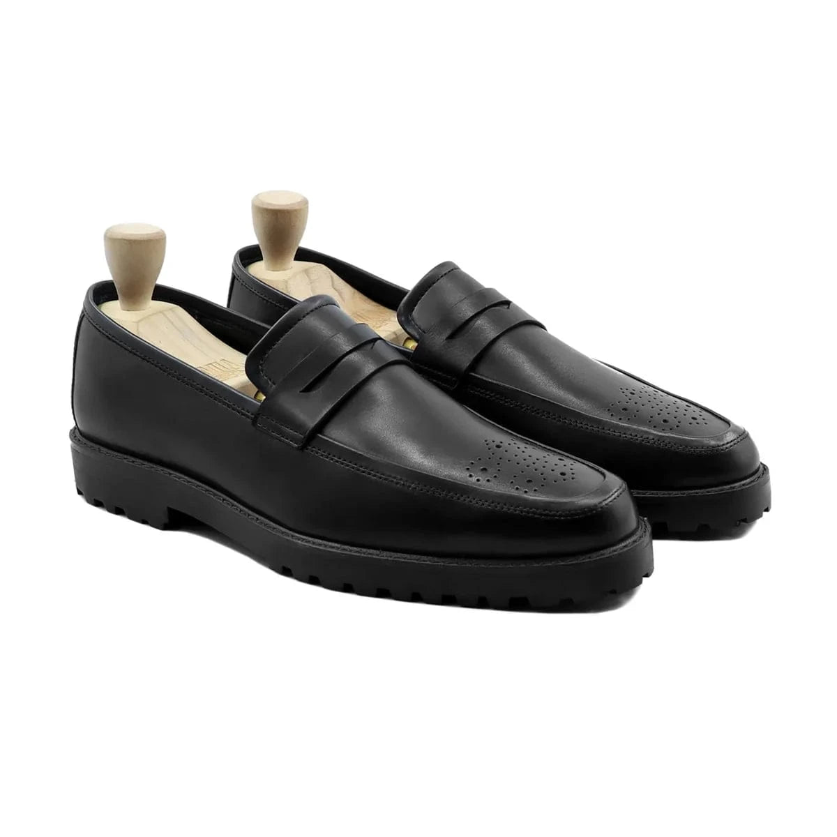 Noirtide Bespoke Mens Leather Loafers