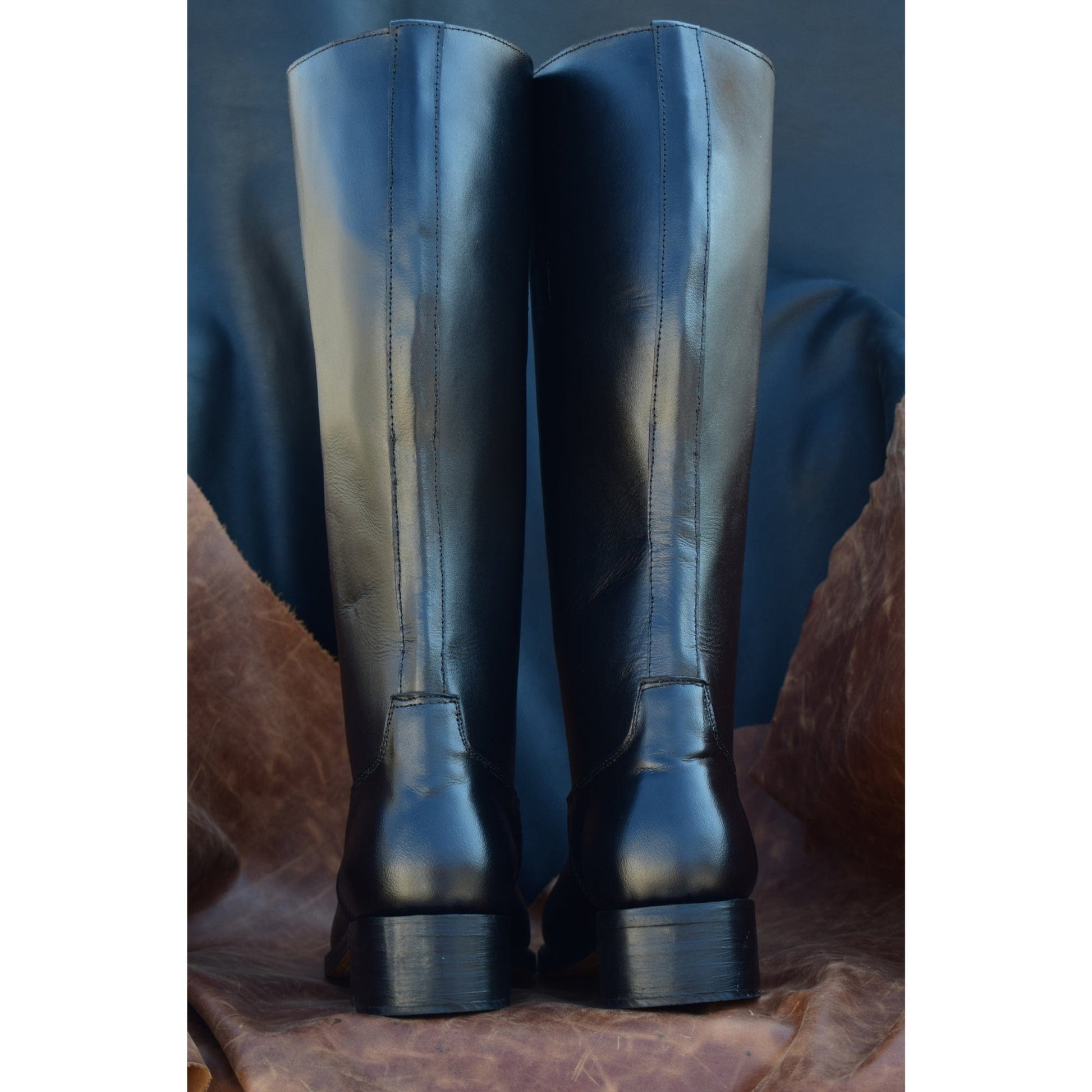 noirtide Custom-Made High Heel Officer Boot