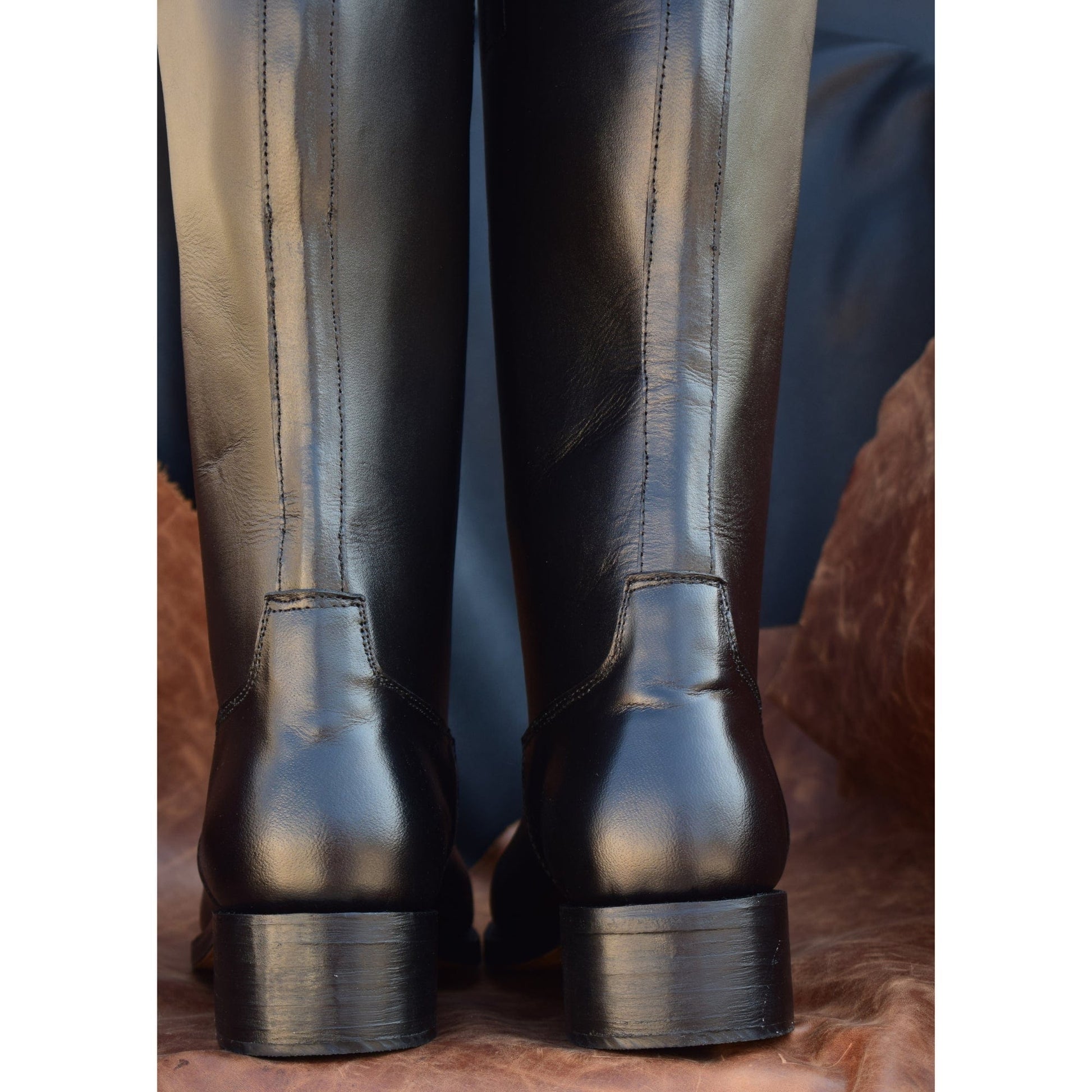 noirtide Custom-Made High Heel Officer Boot