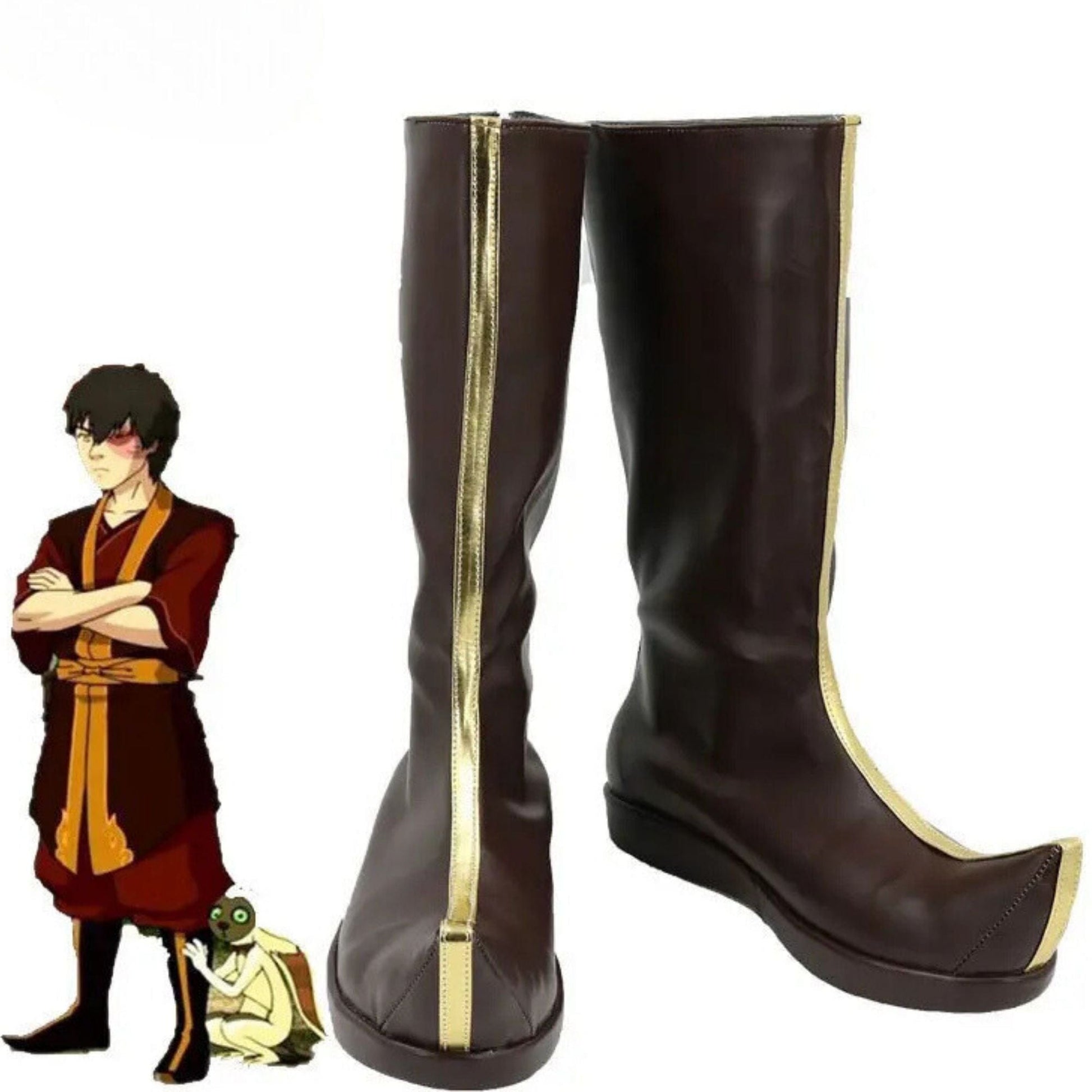 noirtide Custom-Made Prince Zuko Cosplay Boots