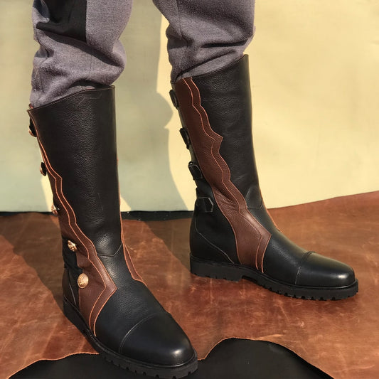 noirtide Custom-Made Renaissance Knee Hight Boots