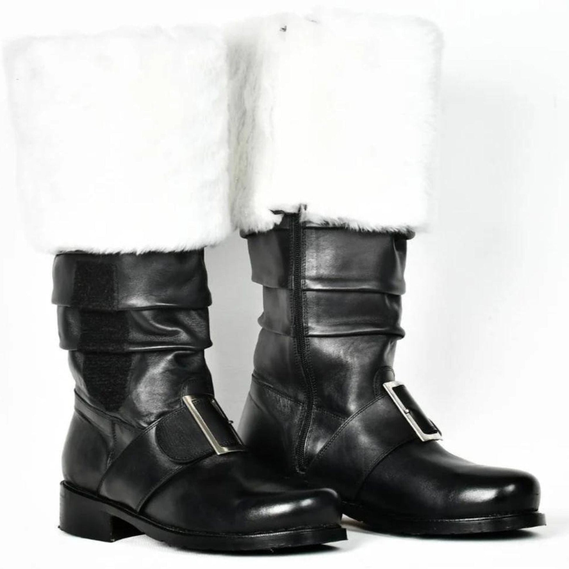 noirtide Custom-Made Santa Calus Fur Boots without Side Jingle Bells