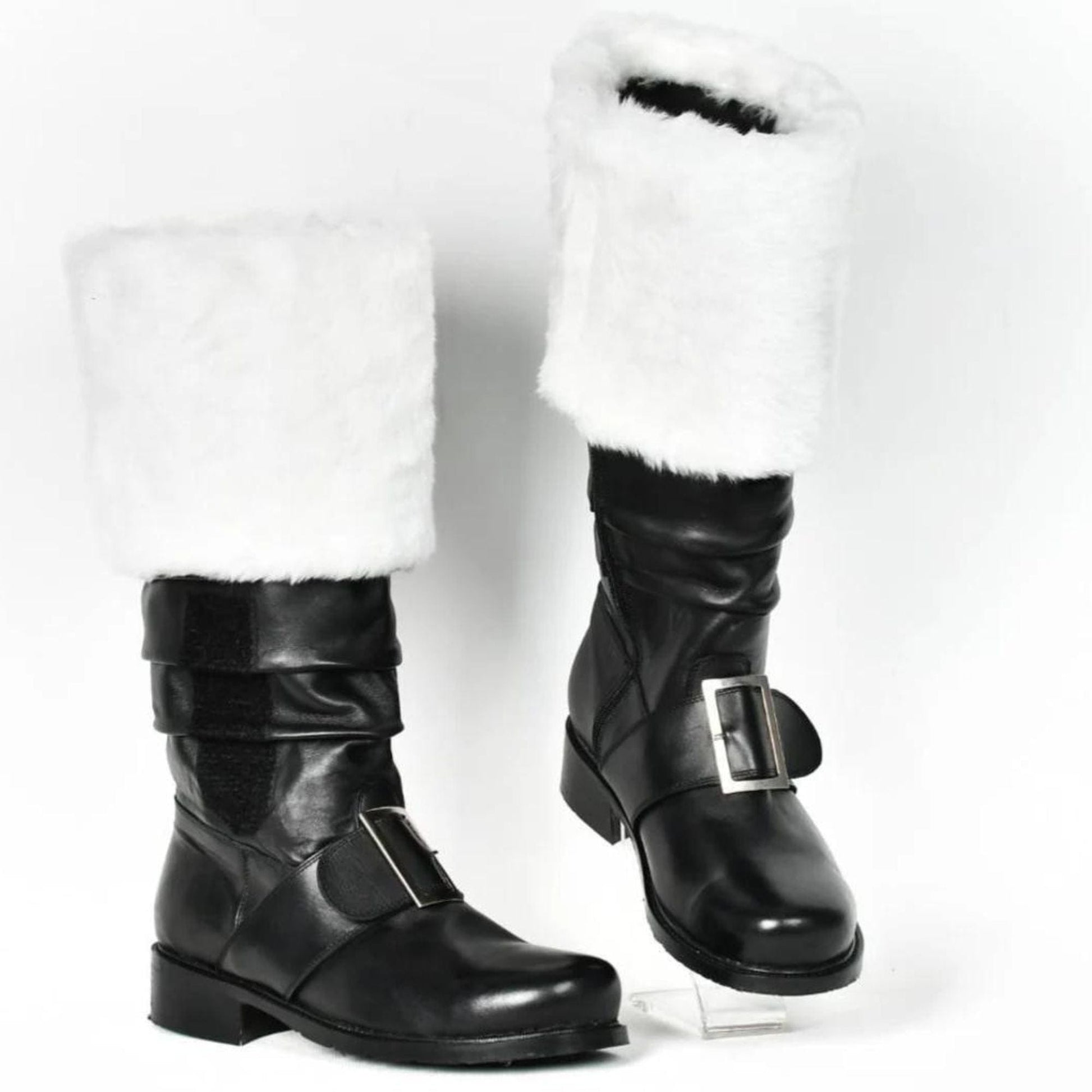 noirtide Custom-Made Santa Calus Fur Boots without Side Jingle Bells