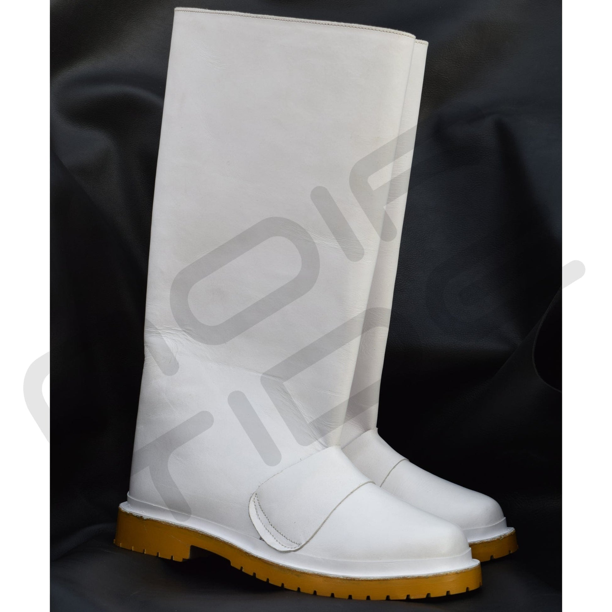 noirtide Custom-Made Star Wars White Biker Boots