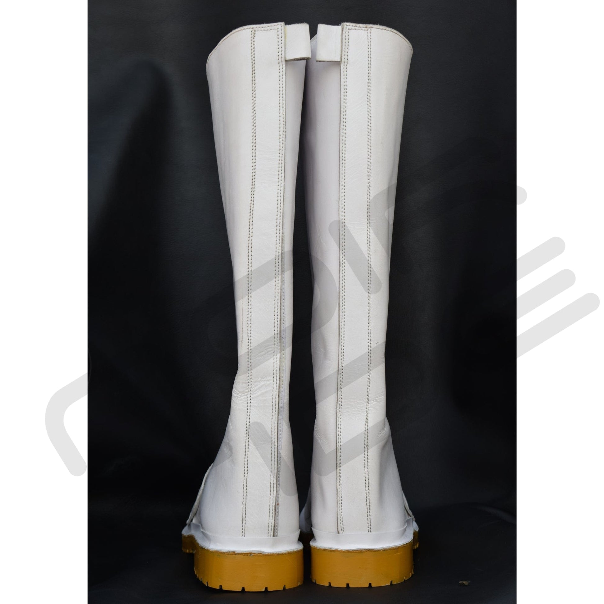 noirtide Custom-Made Star Wars White Biker Boots