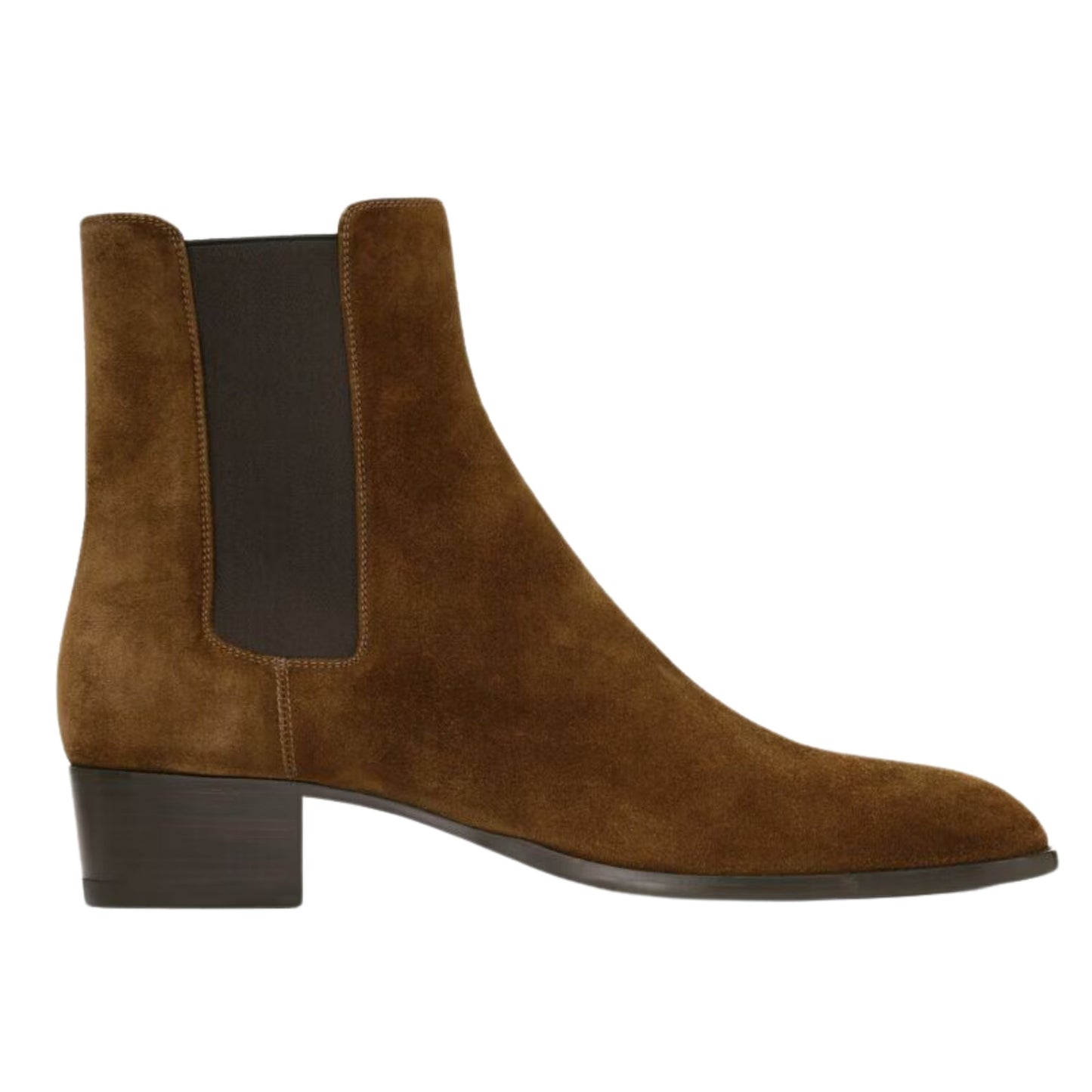 noirtide Handmade Bespoke Brown Suede Leather Chelsea Boots For Men