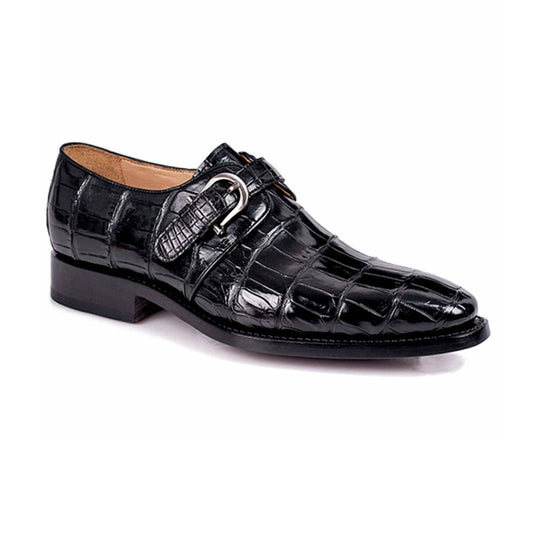 noirtide Handmade, Custom Crocodile Pattern Leather Loafer