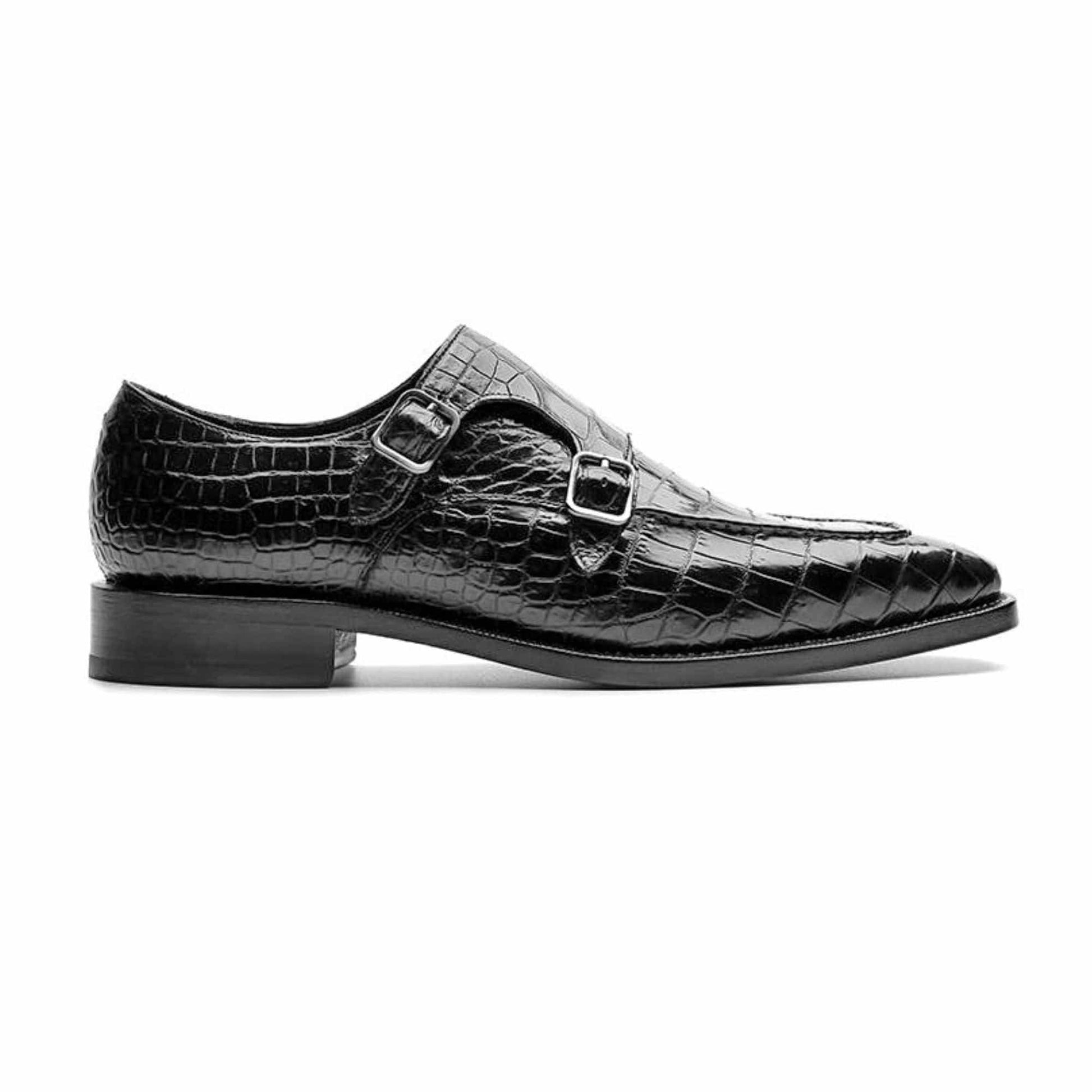 noirtide Handmade, Custom Crocodile Pattern Leather Loafer