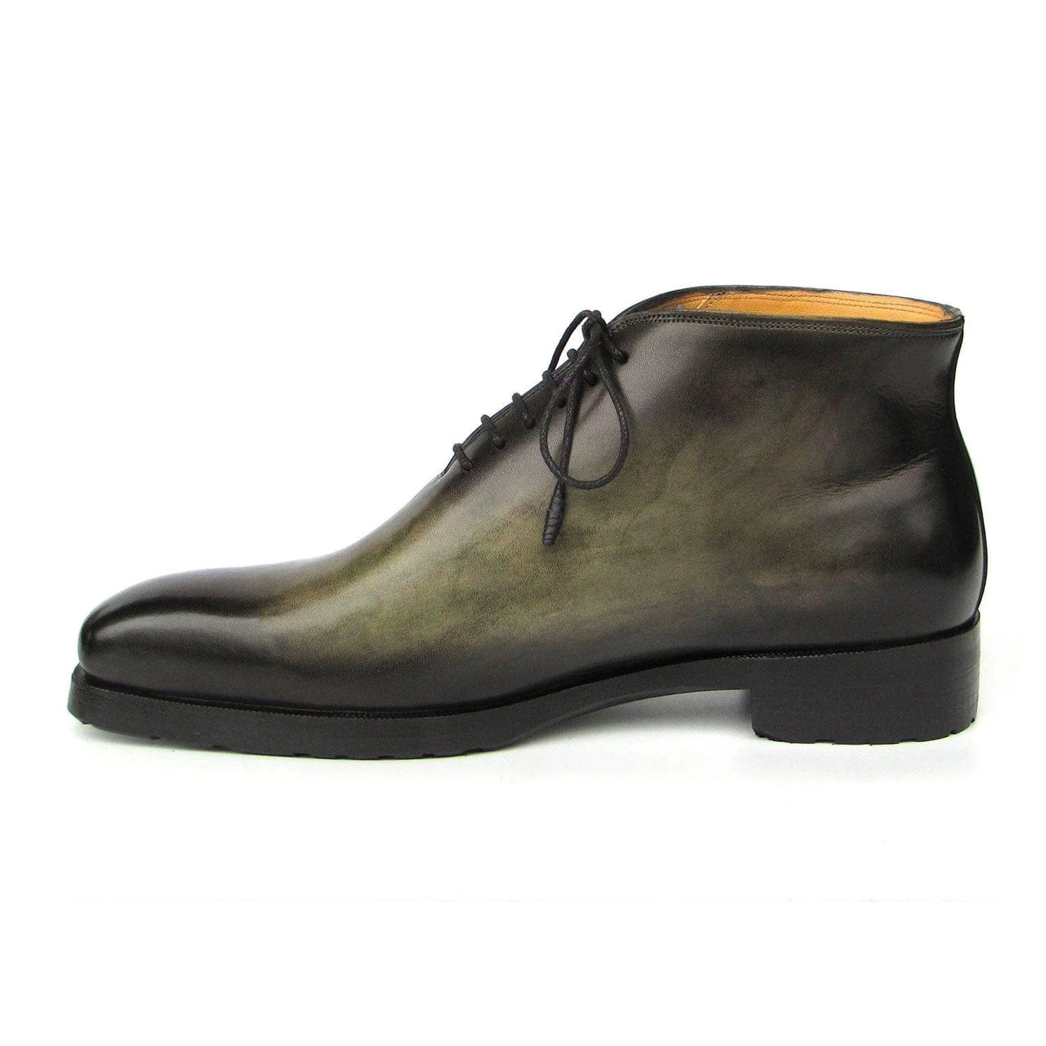 noirtide Handmade Custom Green Calf Leather Chukka Boots For Men