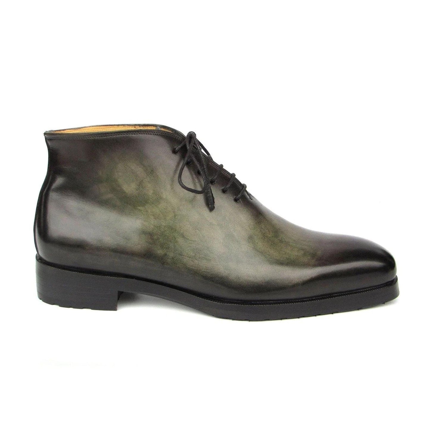 noirtide Handmade Custom Green Calf Leather Chukka Boots For Men