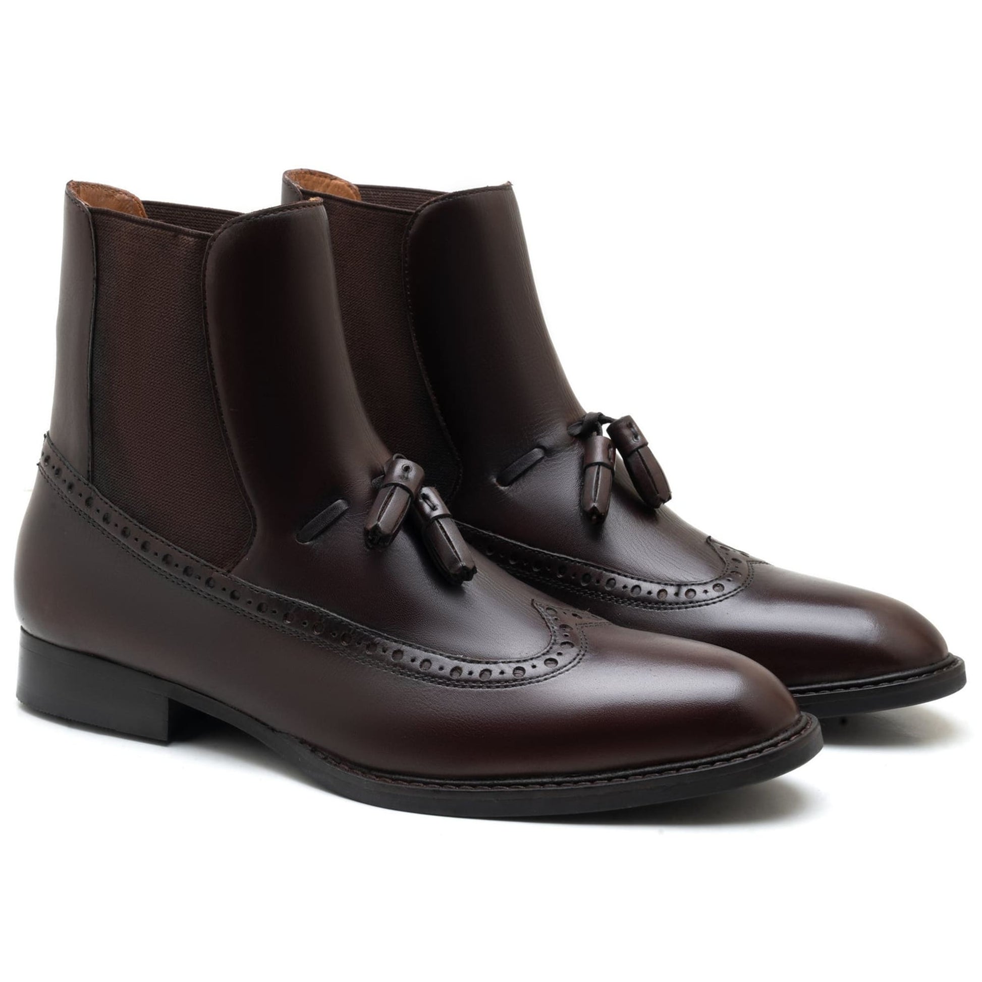 noirtide Handmade Custom Leather Chelsea Boots For Men