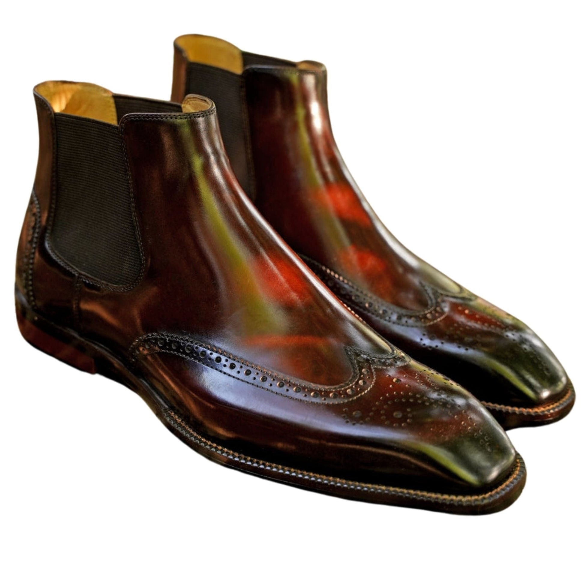 noirtide Handmade Custom Leather Chelsea Boots For Men