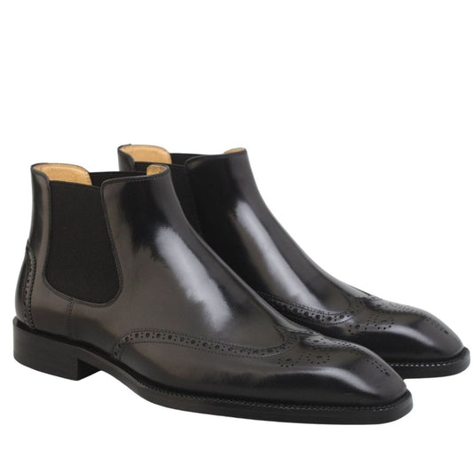 noirtide Handmade Custom Leather Chelsea Boots For Men