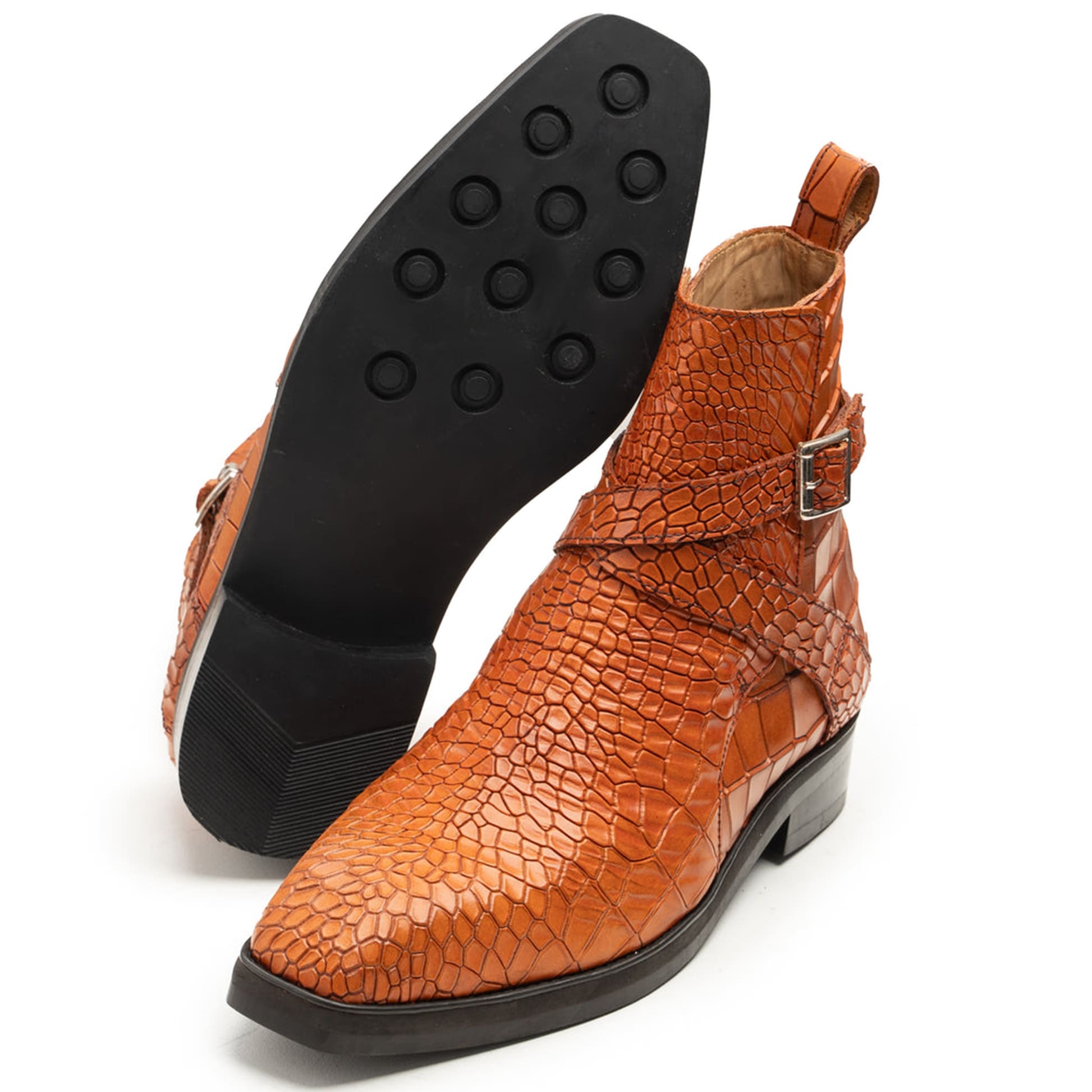 noirtide Handmade Custom Leather Crocodile Men Jodhpur Boot