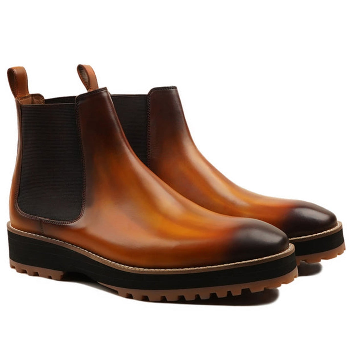 noirtide Handmade, Custom Leather Men Chelsea Boots