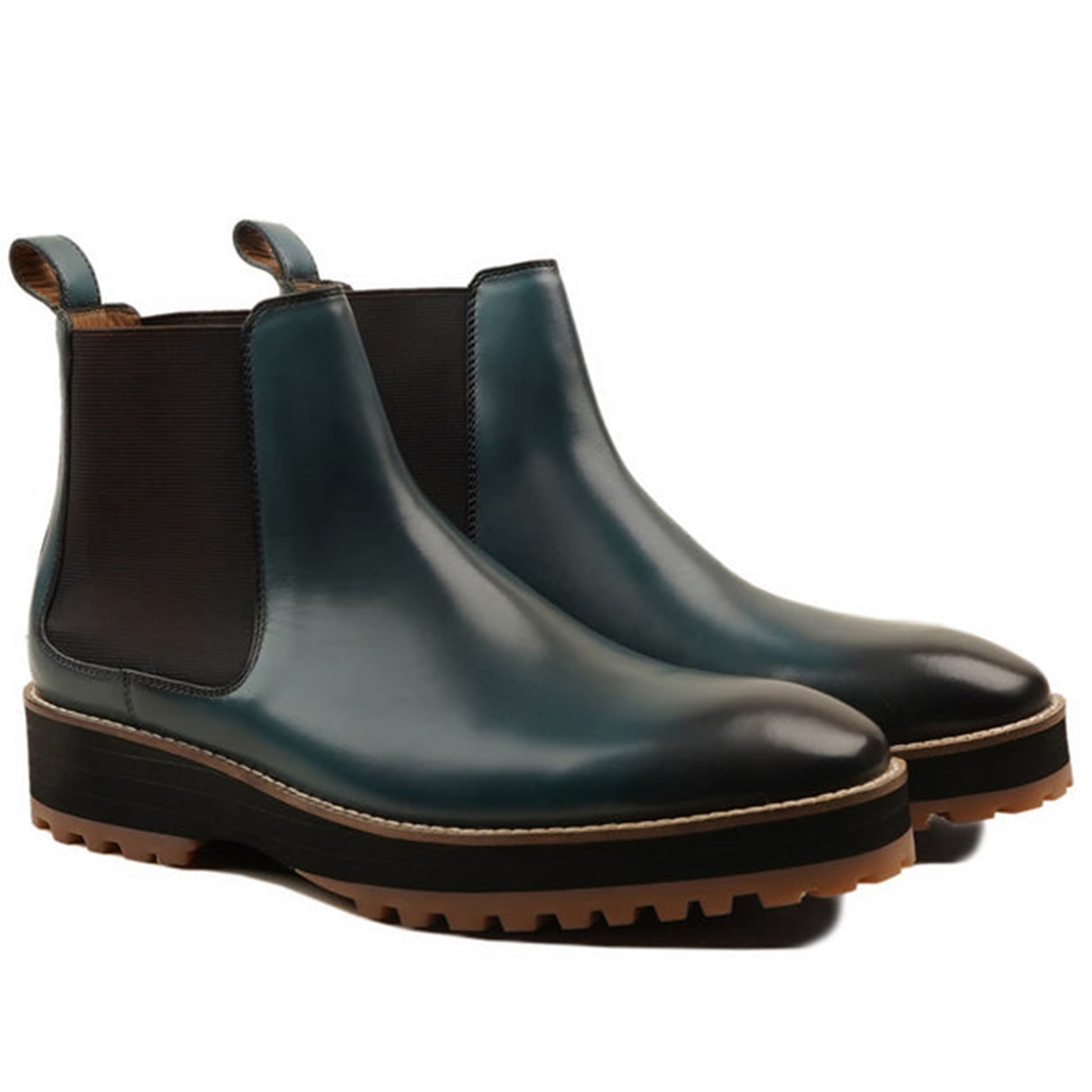 noirtide Handmade, Custom Leather Men Chelsea Boots