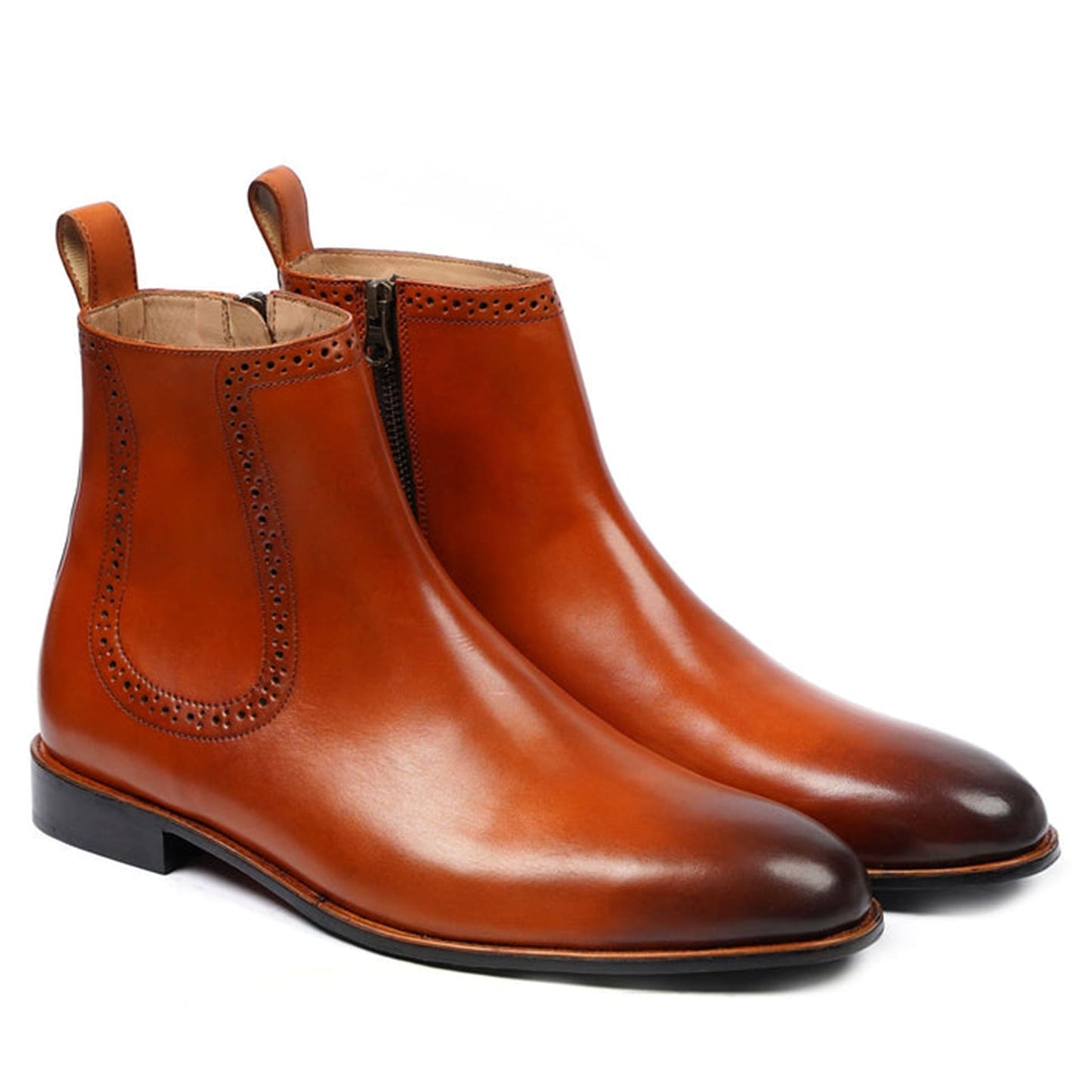 noirtide Handmade Custom Leather Men Chelsea Boots