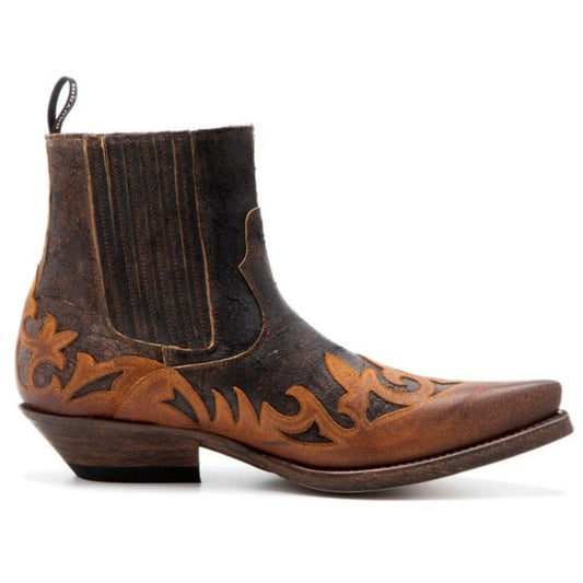 NOIRTIDE Handmade Custom Leather Mens Cowboy Boots