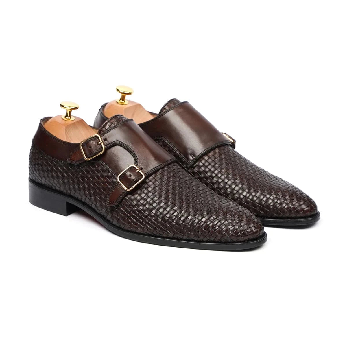 noirtide Handmade Custom Men Brown Leather Shoes