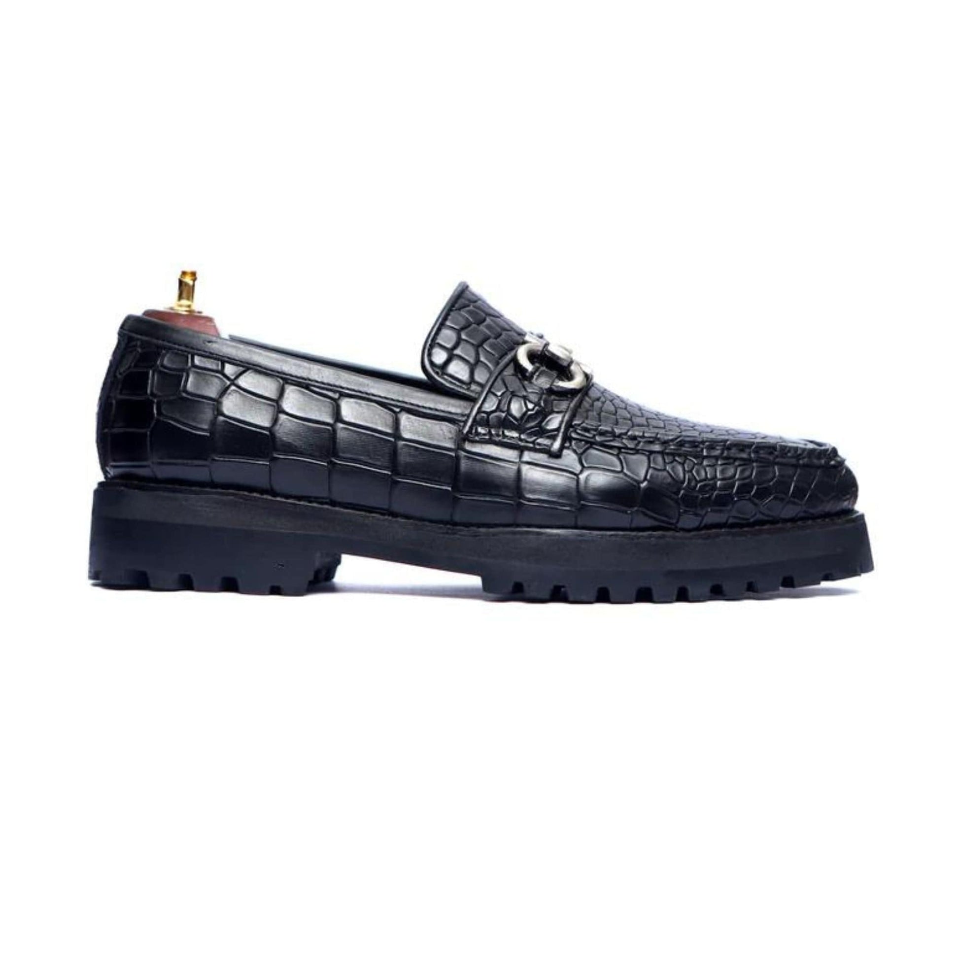 noirtide Handmade, Custom Men Crocodile Leather Loafer