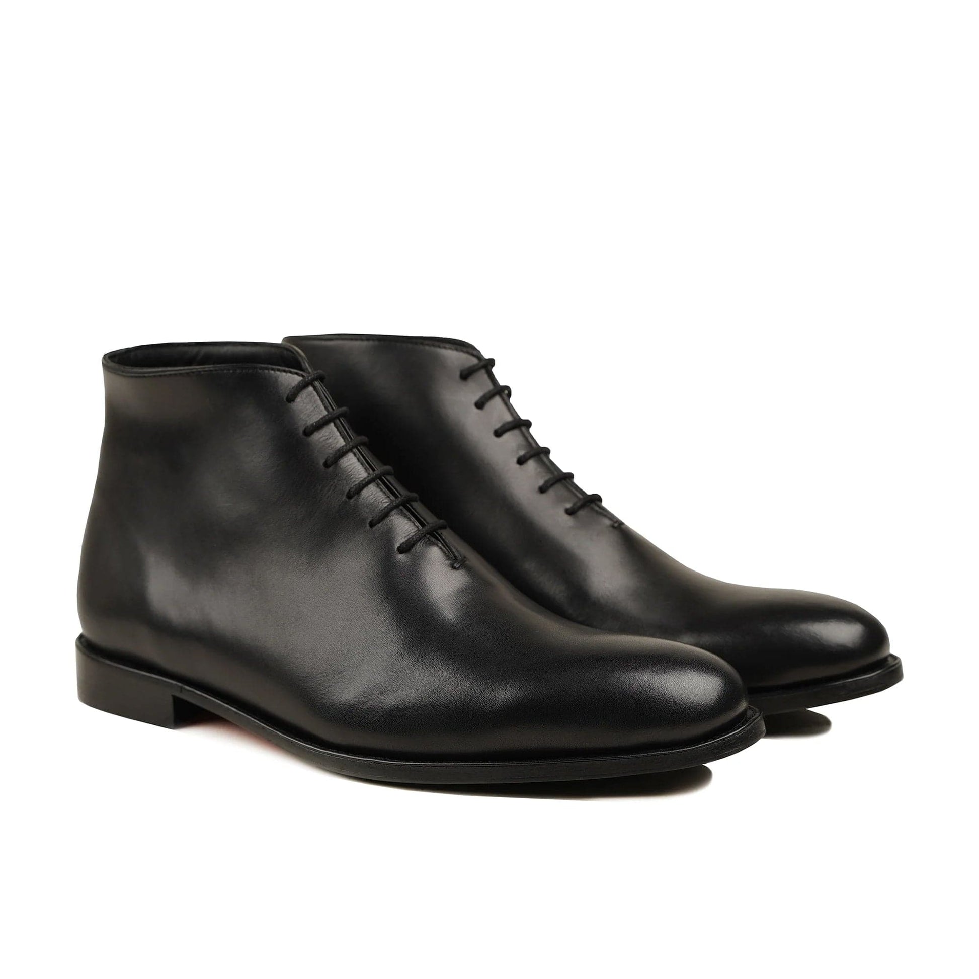 noirtide Handmade, Custom Men's Black Calf Leather Chukka Boot