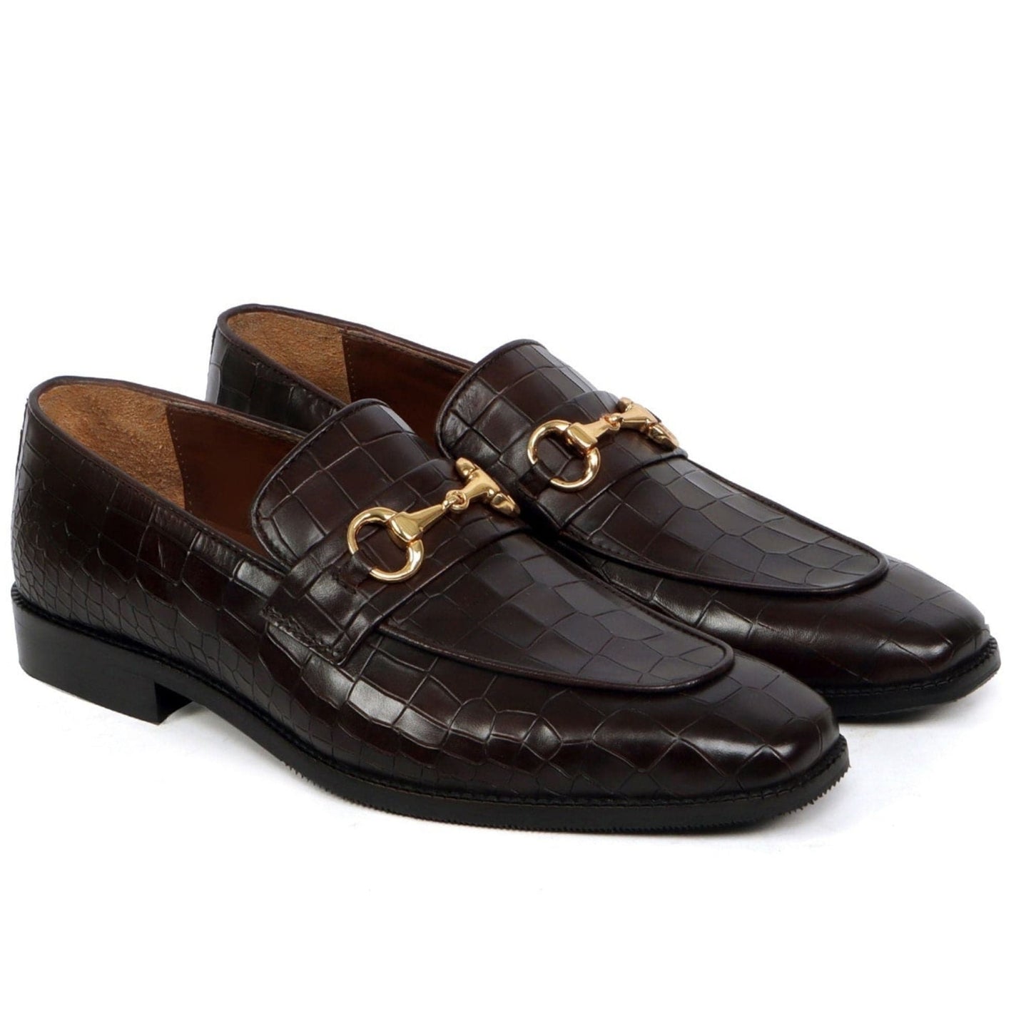 noirtide Handmade Custom Men's Buckled Loafer