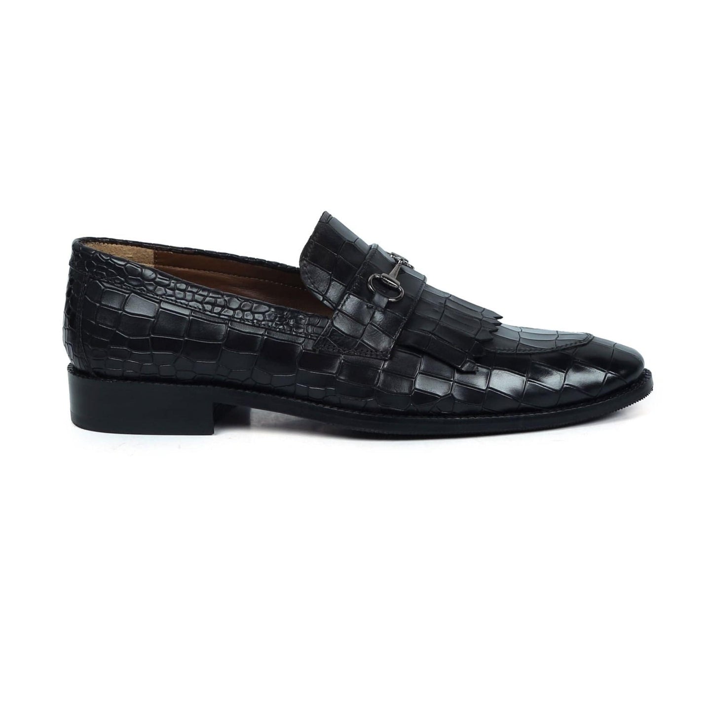 noirtide Handmade Custom Men's Buckled Loafers