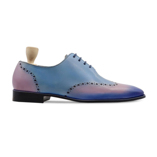 noirtide Men Shoes US 4.5 / Leather Handmade, Custom Men's Multicolor Calf Leather Wholecut Shoe