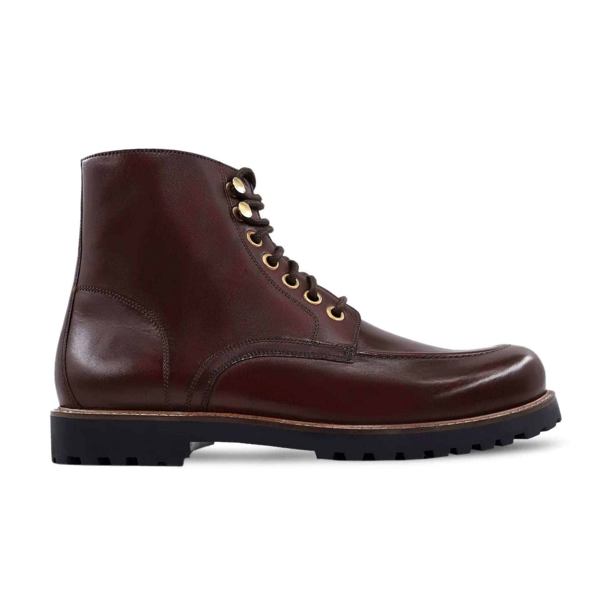 noirtide Handmade Custom Men's Oxblood Calf Leather Boot