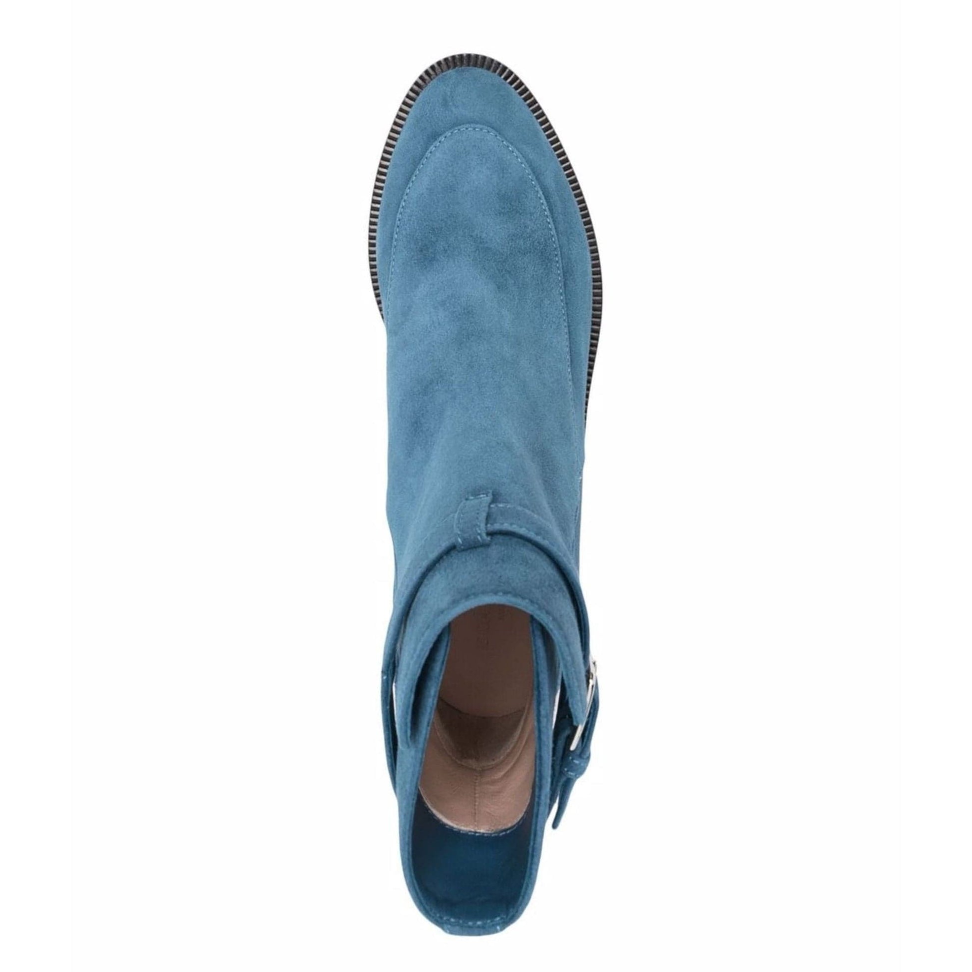 noirtide Handmade Custom Sky Blue Suede Leather Women Jodhpur Boots