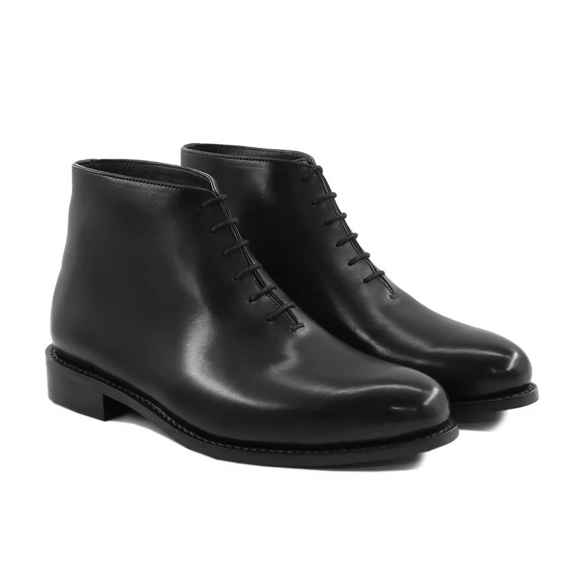 noirtide Handmade Customisable Black Calf Leather Men Chukka Boots