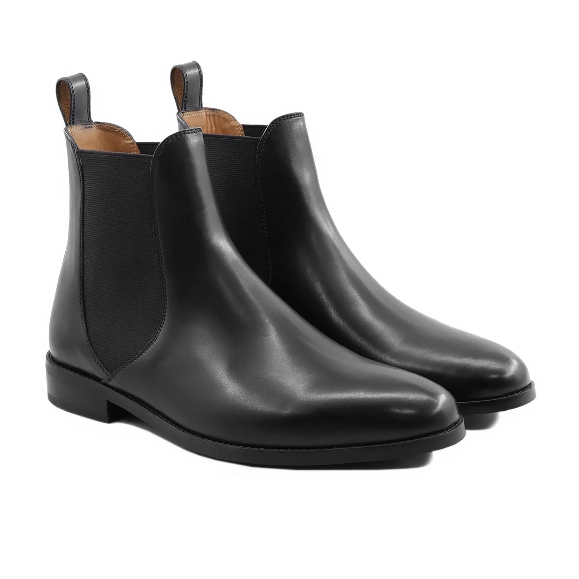 noirtide Handmade Customisable Black Leather Chelsea Boots For Men