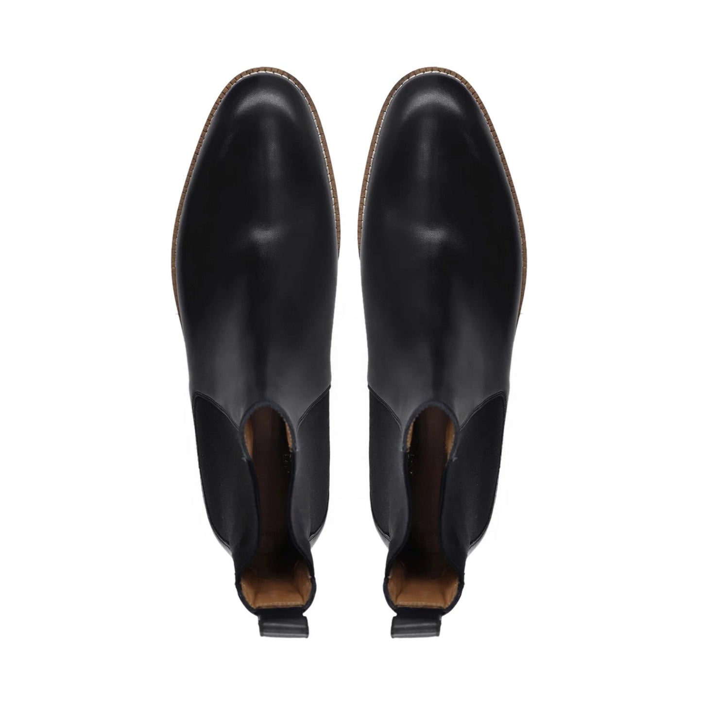 noirtide Handmade Customisable Black Leather Chelsea Boots For Men