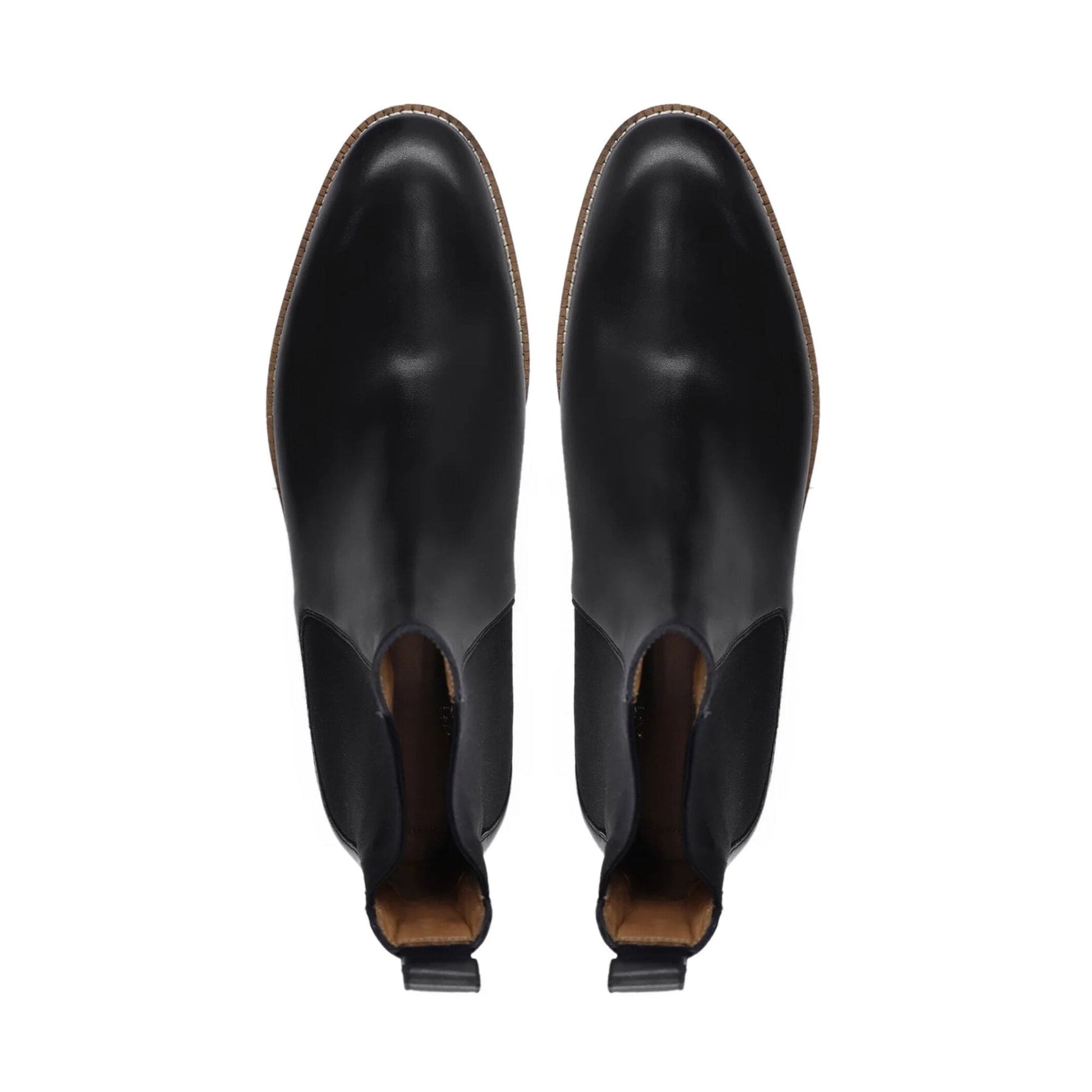 noirtide Handmade Customisable Black Leather Chelsea Boots For Men