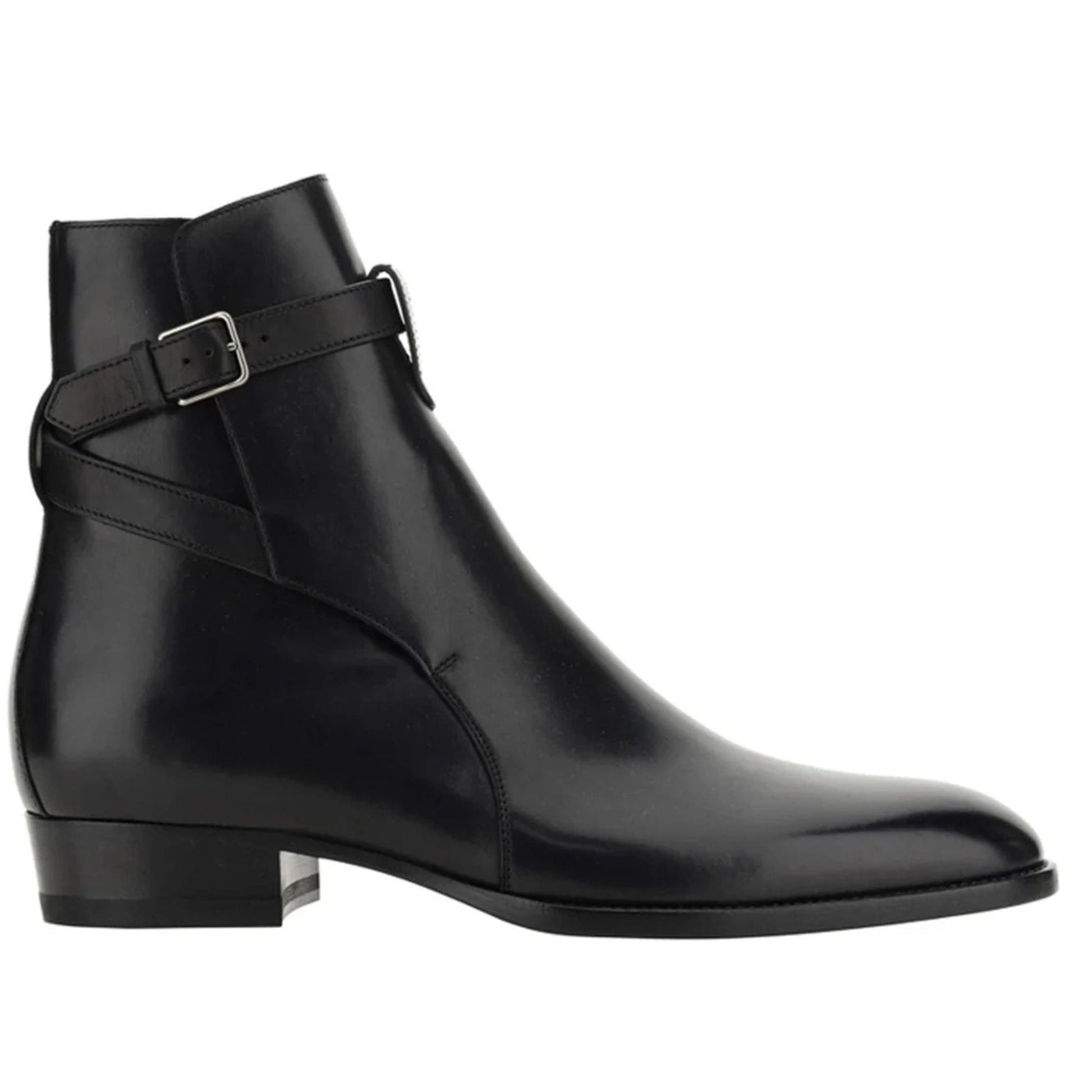 noirtide Handmade Customisable Black Leather Jodhpur Boots For Men