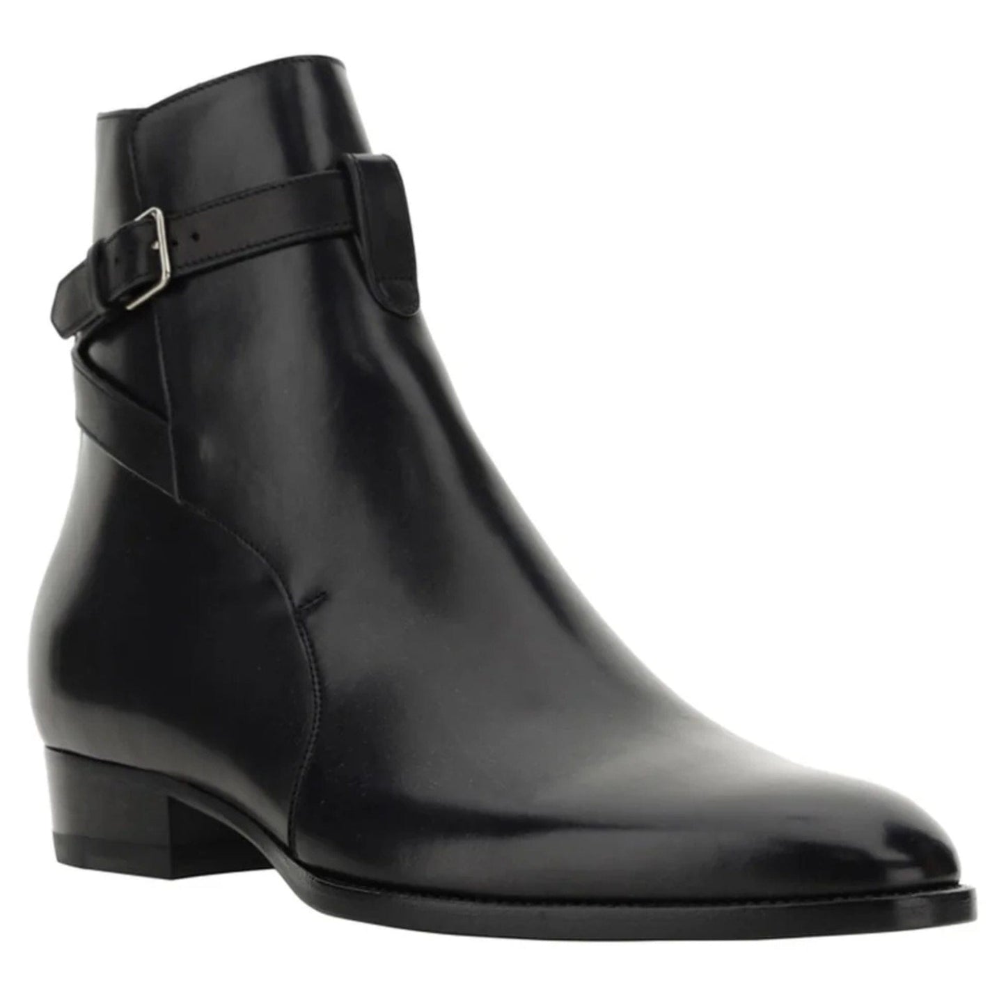 noirtide Handmade Customisable Black Leather Jodhpur Boots For Men