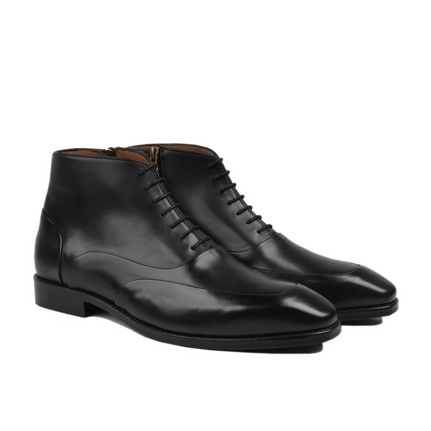 noirtide Handmade Customisable Black Leather Men Chukka Boots