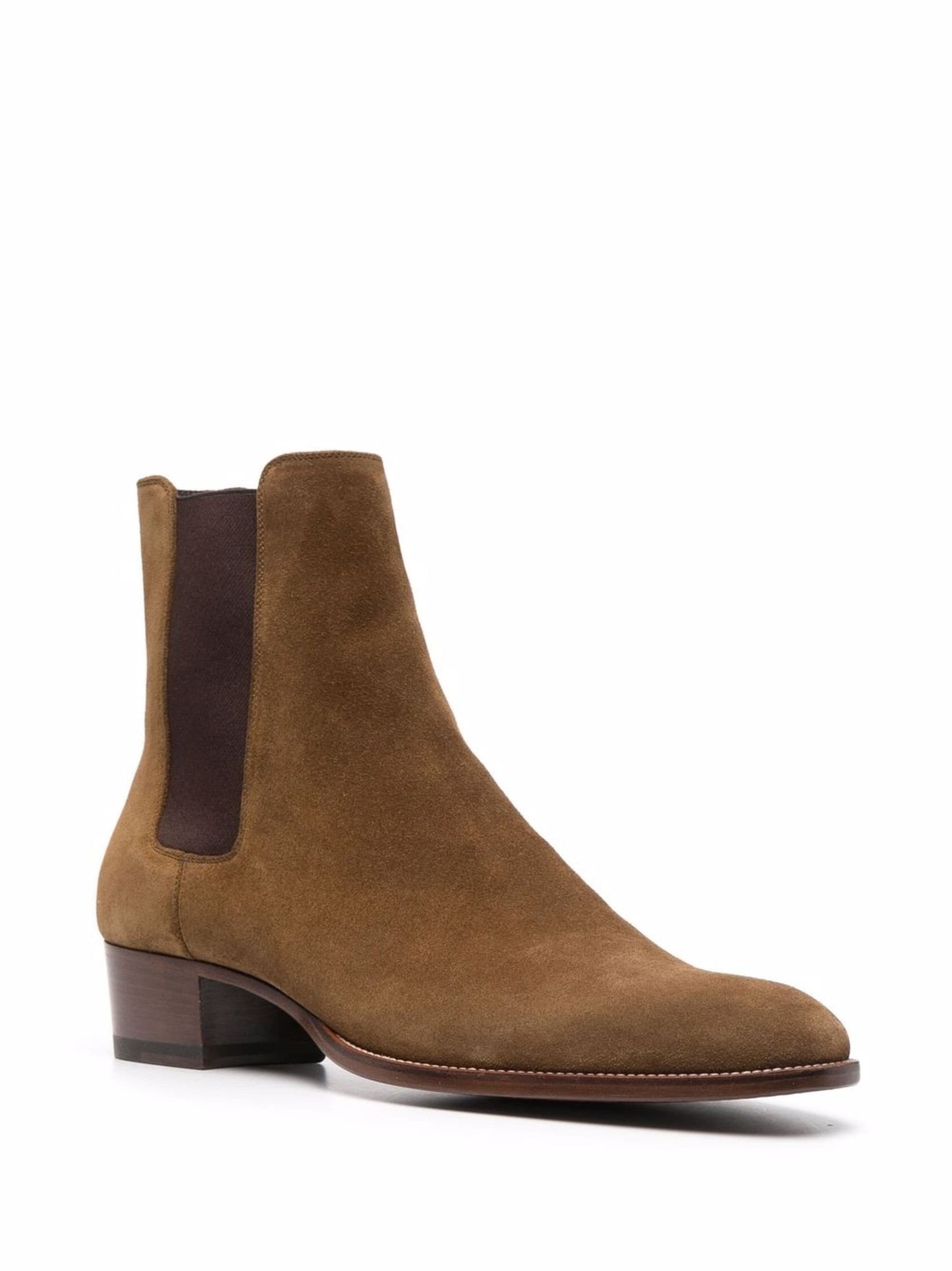 noirtide Handmade Customisable Brown Leather Chelsea Boots For Men