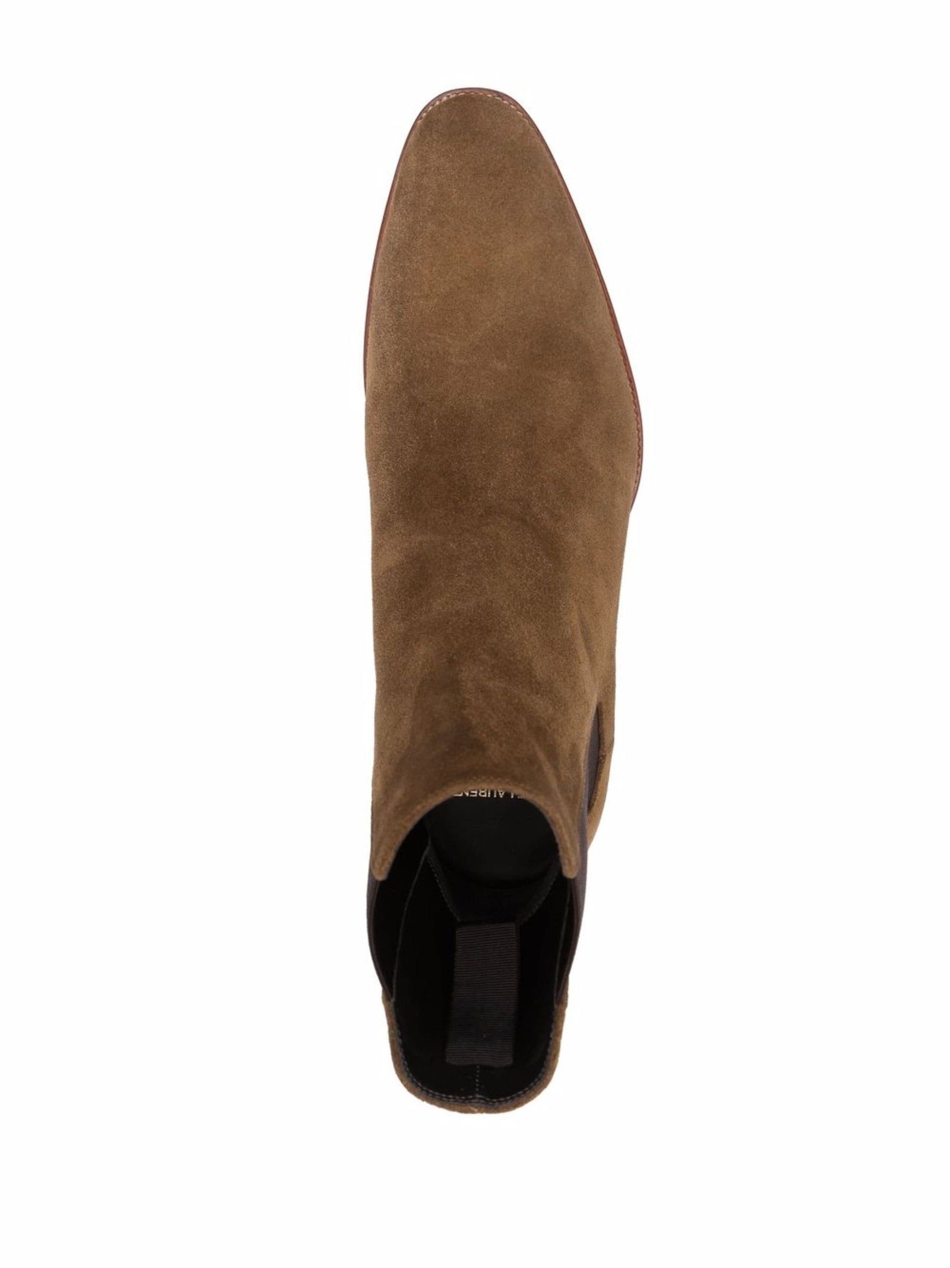 noirtide Handmade Customisable Brown Leather Chelsea Boots For Men