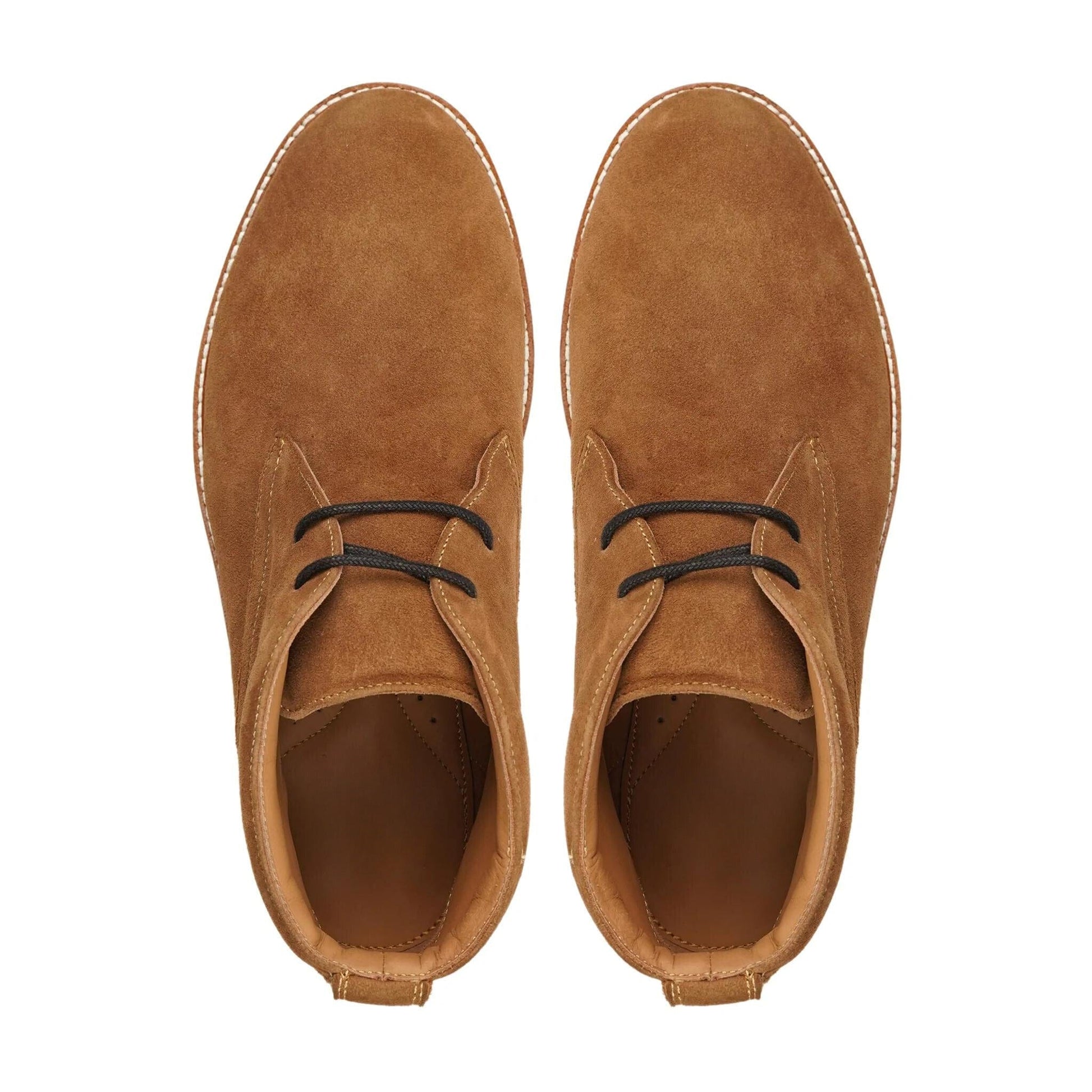 noirtide Handmade Customisable Camel KId Suede Men Chukka Boots