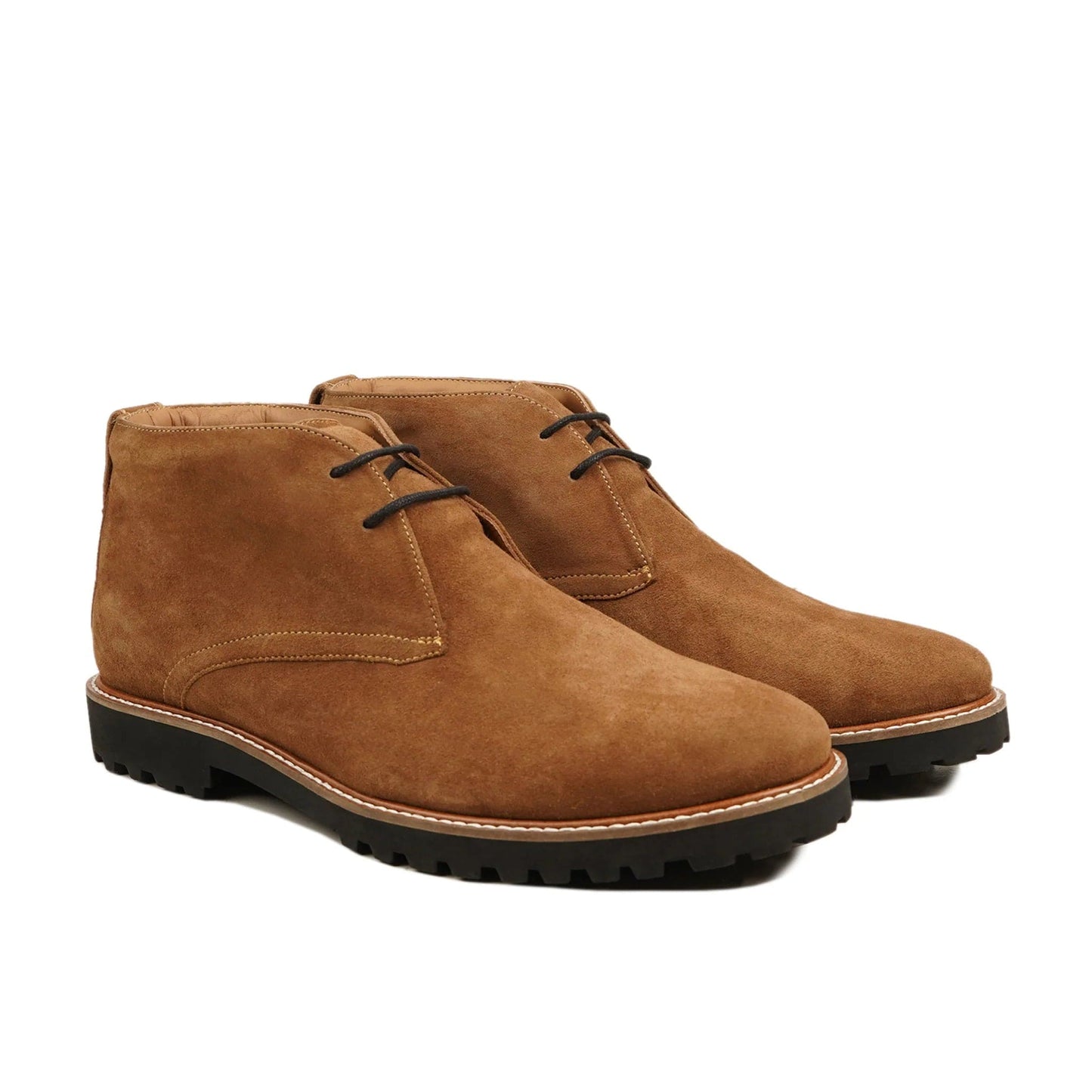 noirtide Handmade Customisable Camel KId Suede Men Chukka Boots