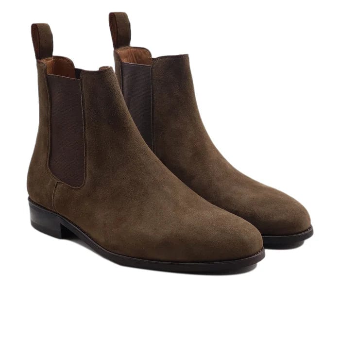 noirtide Handmade Customisable Men's Kid Suede Chelsea Boot