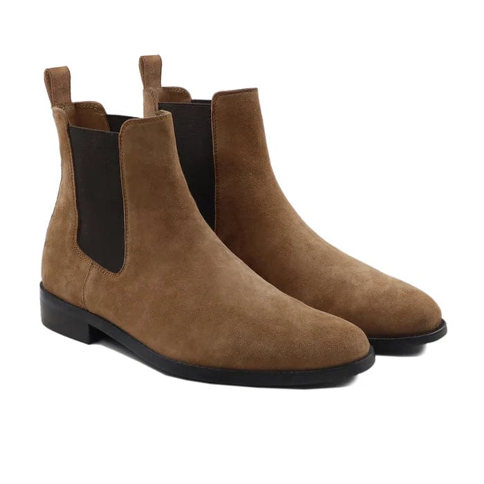 noirtide Handmade Customisable Men's Kid Suede Chelsea Boot