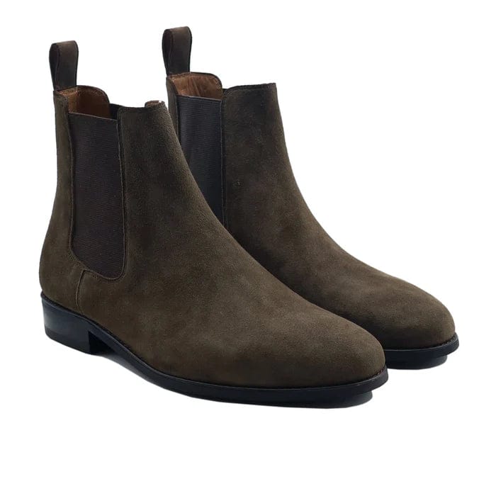 noirtide Handmade Customisable Men's Kid Suede Chelsea Boot